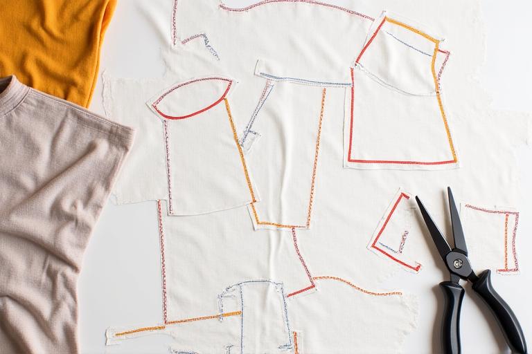 Zero waste pattern design custom clothing